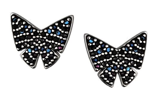 Silver Earrings Butterfly