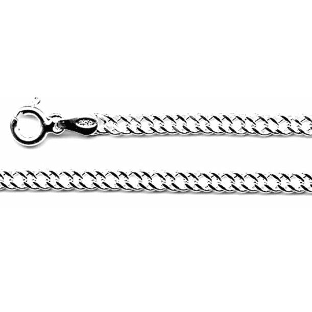 Silver Chain, Rombo G050 L55 cm