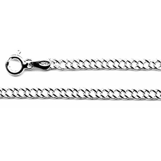 Silver Chain, Rombo G050 L55 cm