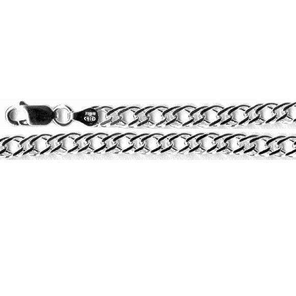 Silver Chain, Rombo G080 L50 cm