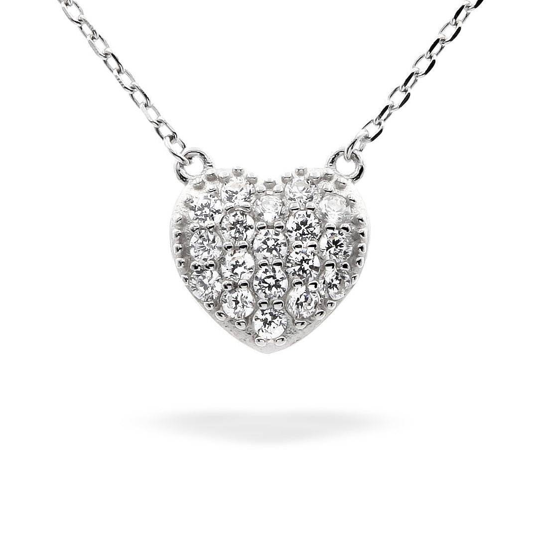 Silver Necklace Heart