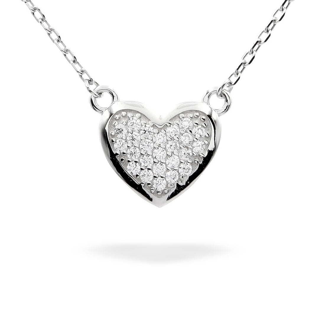 Silver Necklace Heart