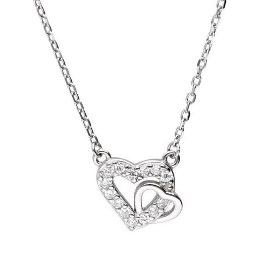 Silver Necklace Heart