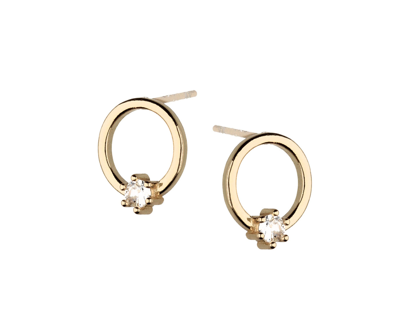 Silver Earrings Gold Plated