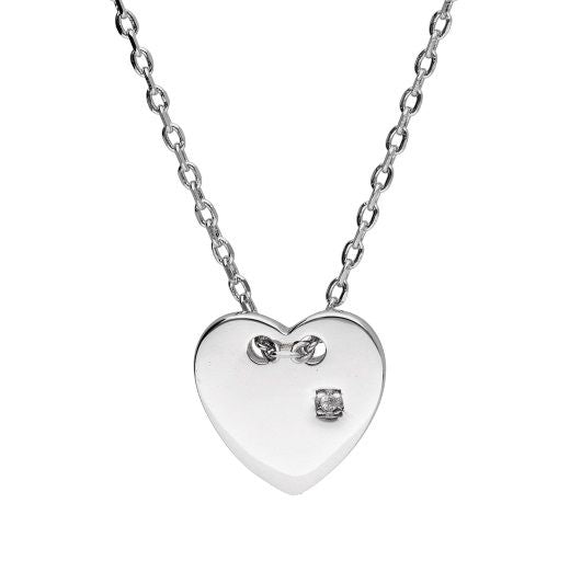 Silver Necklace Heart