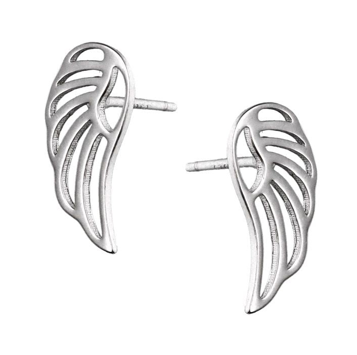 Silver Earrings Wings