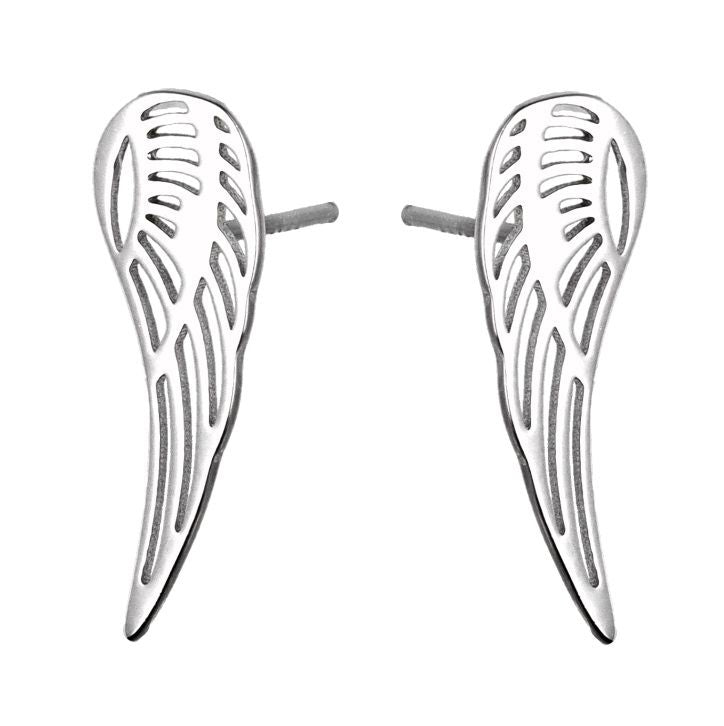 Silver Earrings Wings