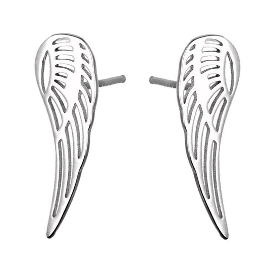 Silver Earrings Wings