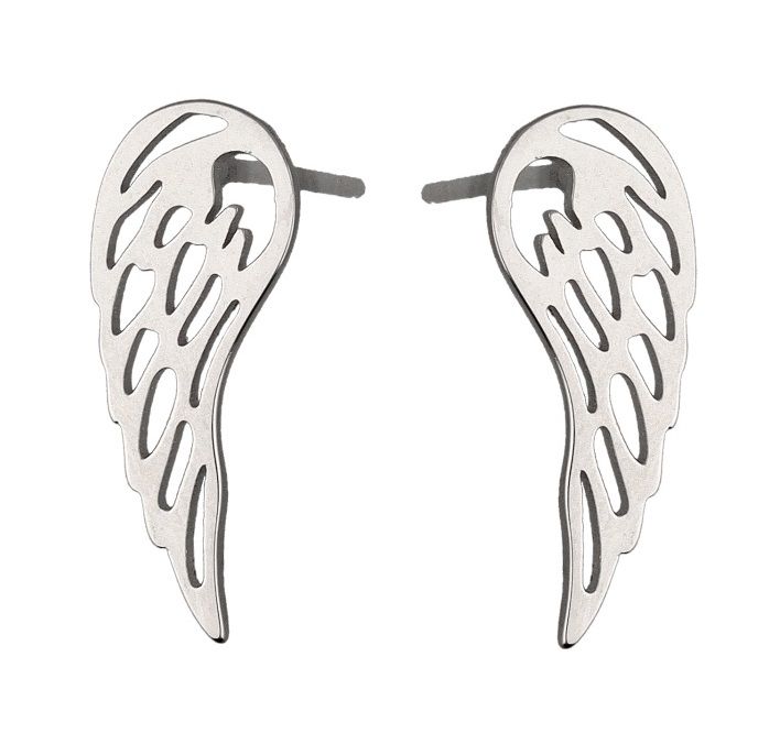 Silver Earrings Wings