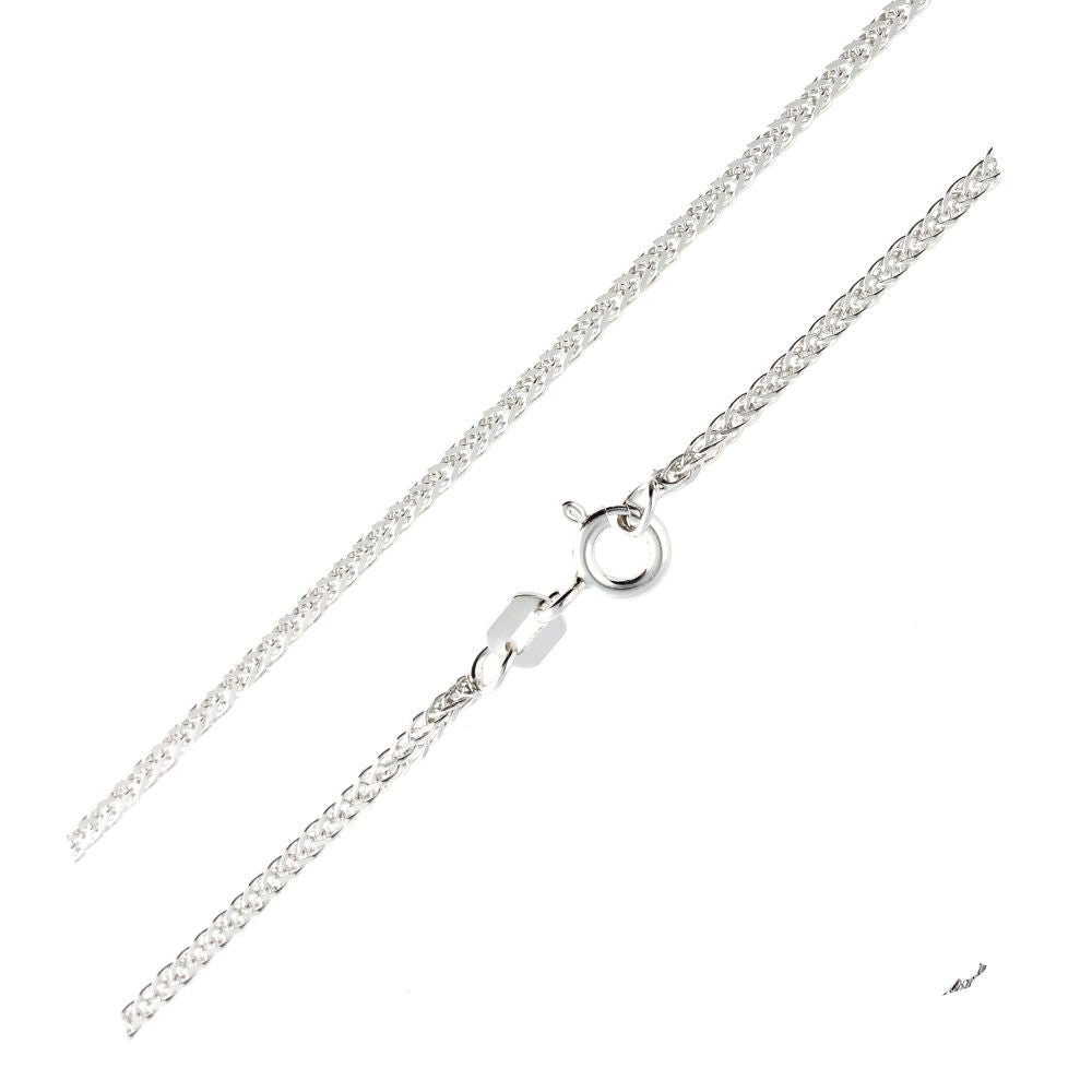 Silver Chain, Foxtail Spiga/ Wheat G025 L55 cm