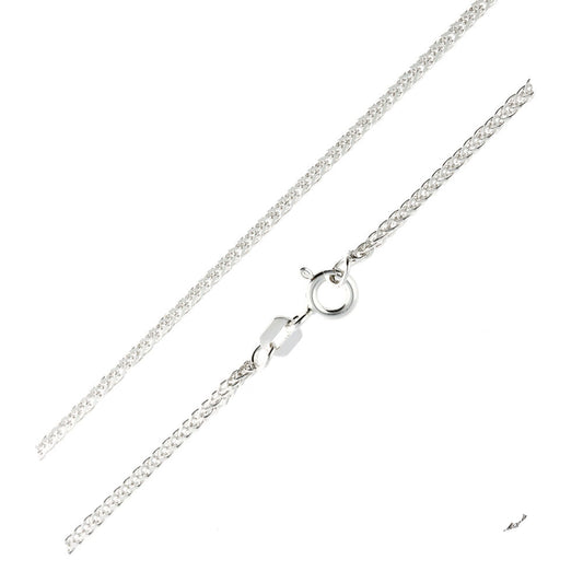 Silver Chain, Foxtail Spiga/ Wheat G025 L55 cm