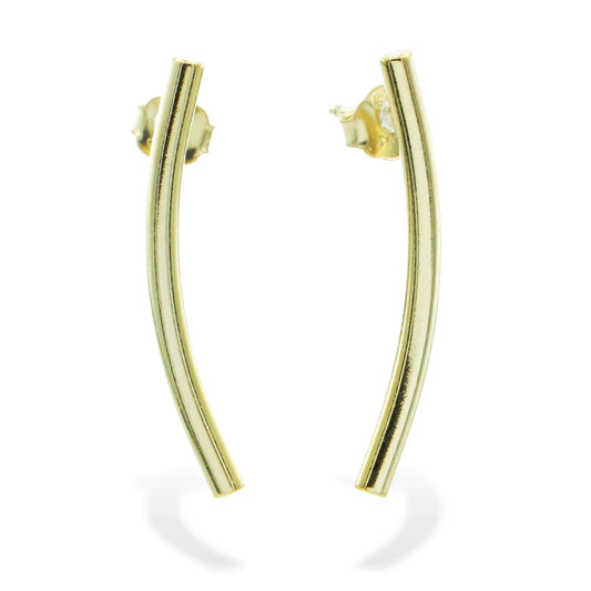 Silver Earrings Gold Plated