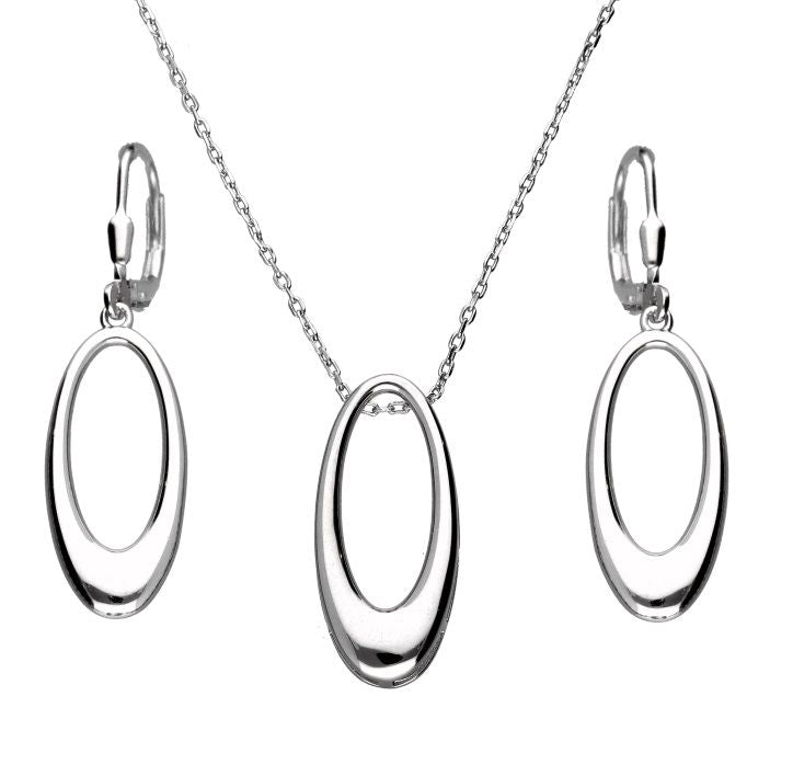 Silver Jewelry Set Length 43+3