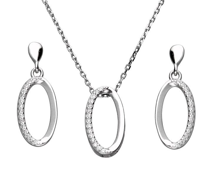 Silver Jewelry Set Length 43+3