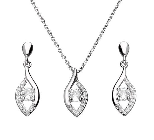 Silver Jewelry Set Length 43+3