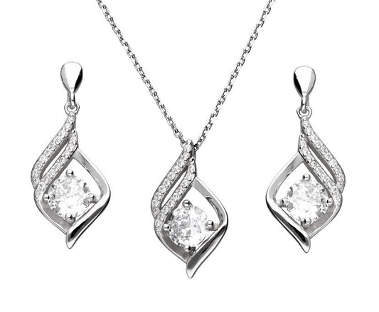 Silver Jewelry Set Length 43+3