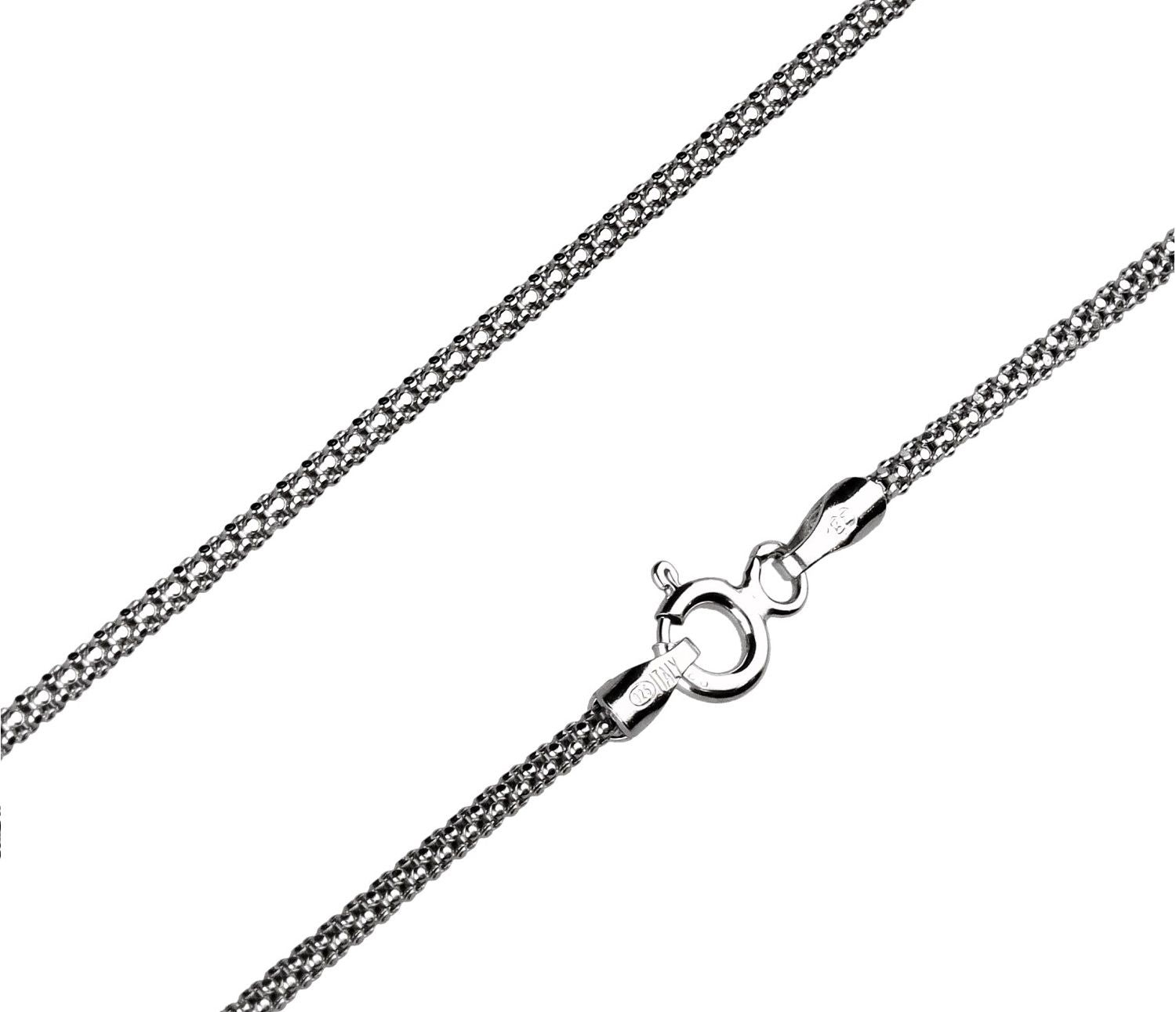 Silver Chain, Coreana G150 L50 D/Cut Rhodium