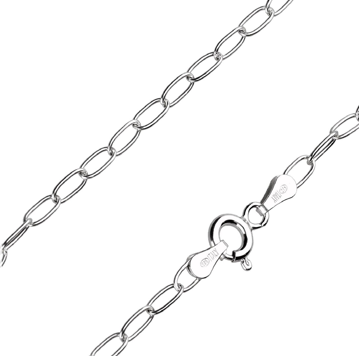 Silver Chain, Oval Rolo 19 Ll G050 L55 cm Rhodium