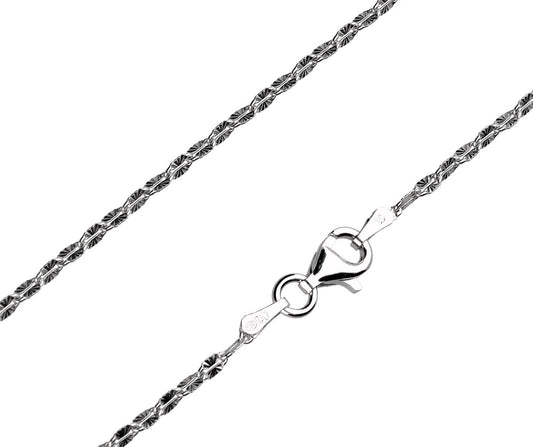 Silver Chain, Coffee Star G030 L55 cm Rhodium