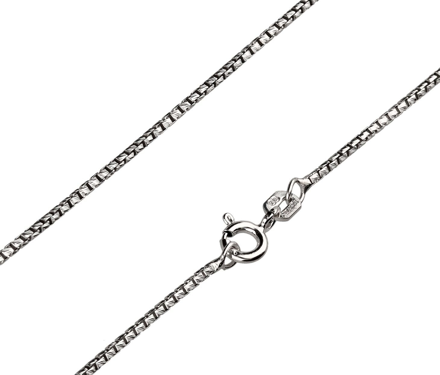 Silver Chain, Veneziana Rdis24 (Cube) G024 L60 cm Rhodium