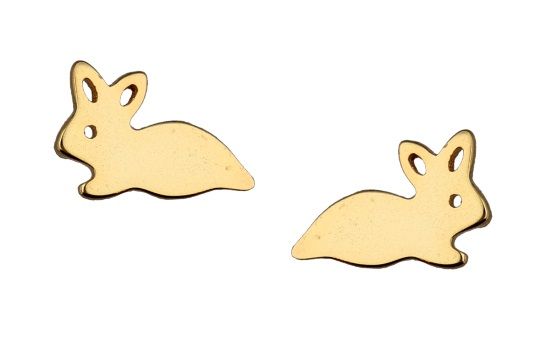 Silver Earrings Gold Plated Kids