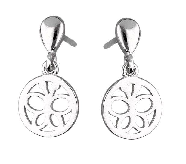 Silver Earrings Butterfly