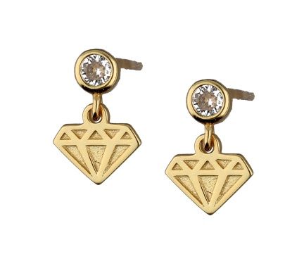 Silver Earrings Gold Plated