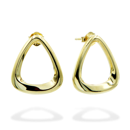 Silver Earrings Gold Plated