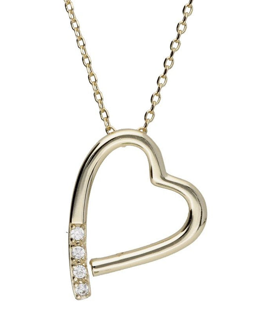 Silver Necklace Heart