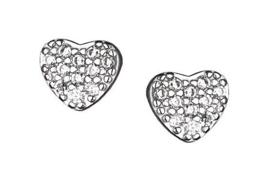 Silver Earrings Heart