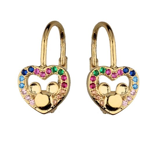 Silver Earrings Gold Plated Kids English