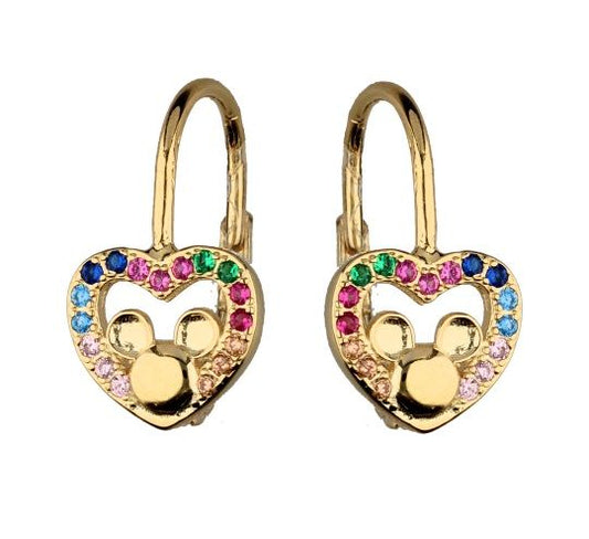 Silver Earrings Gold Plated Kids English