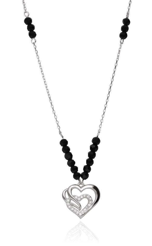 Silver Necklace 43+3 Heart