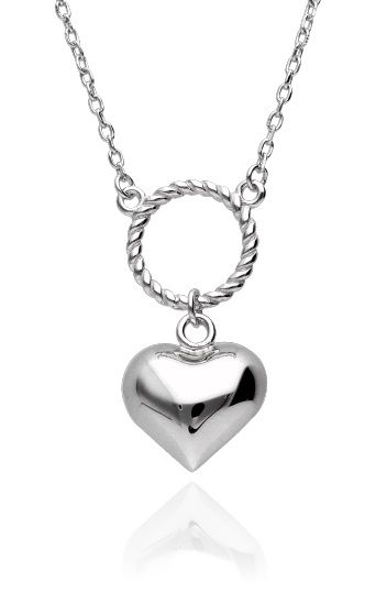 Silver Necklace Heart