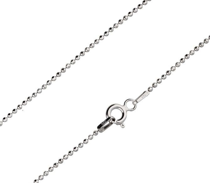 Silver Chain, Diamond Ball G120 L45 cm