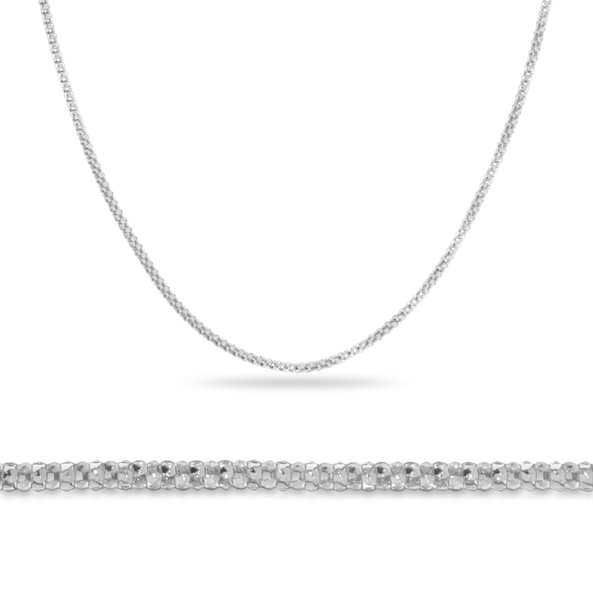 Silver Chain, Coreana Popcorn G300 L50 cm