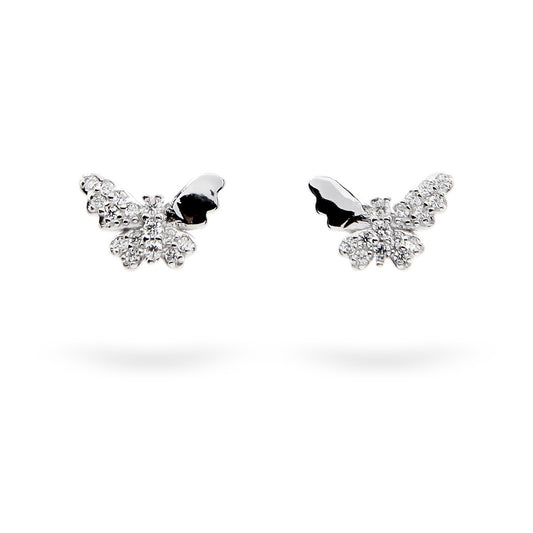 Silver Earrings Butterfly