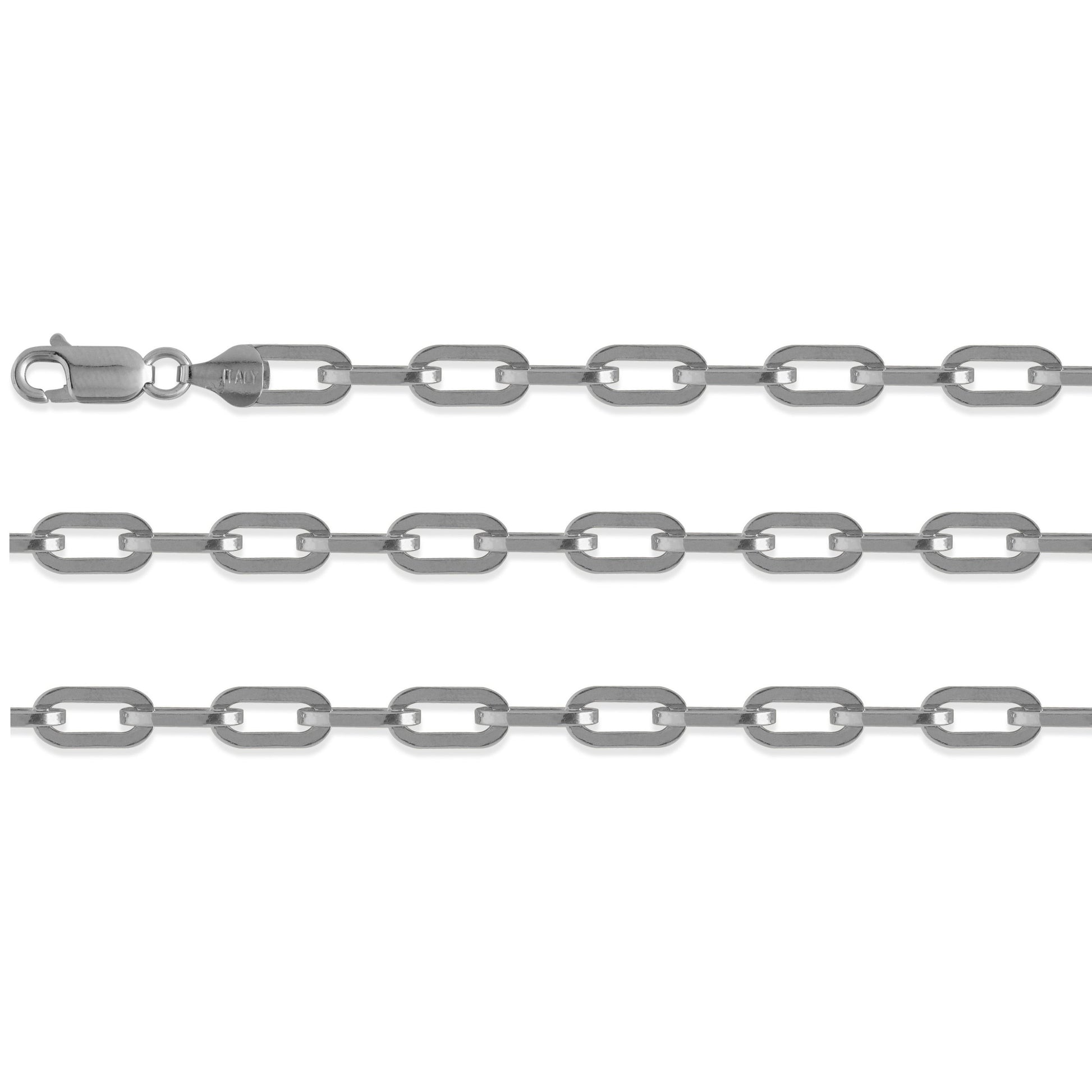 Silver Chain, Bronx G100 L45 cm Silver Plated