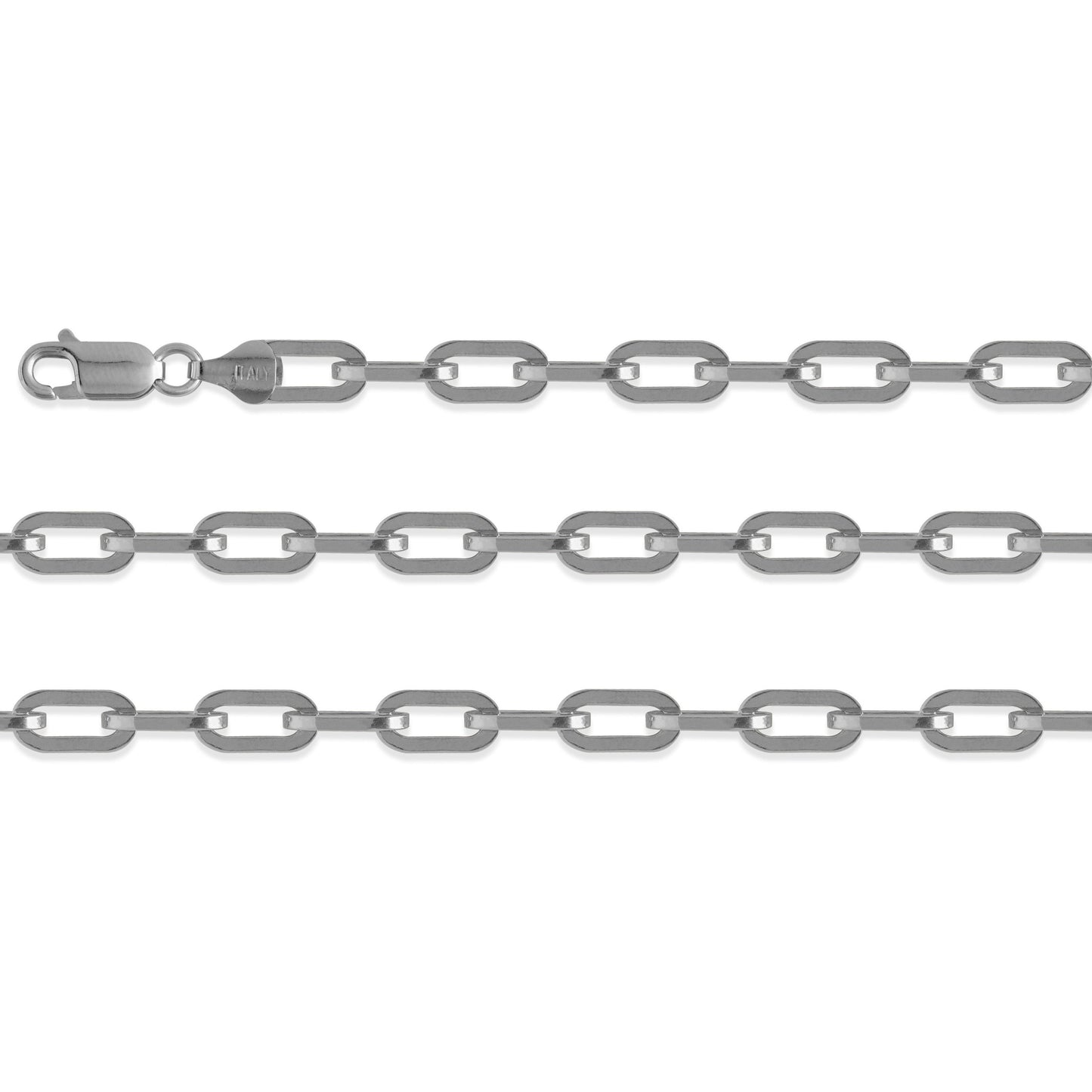 Silver Chain, Bronx G100 L50 cm Silver Plated