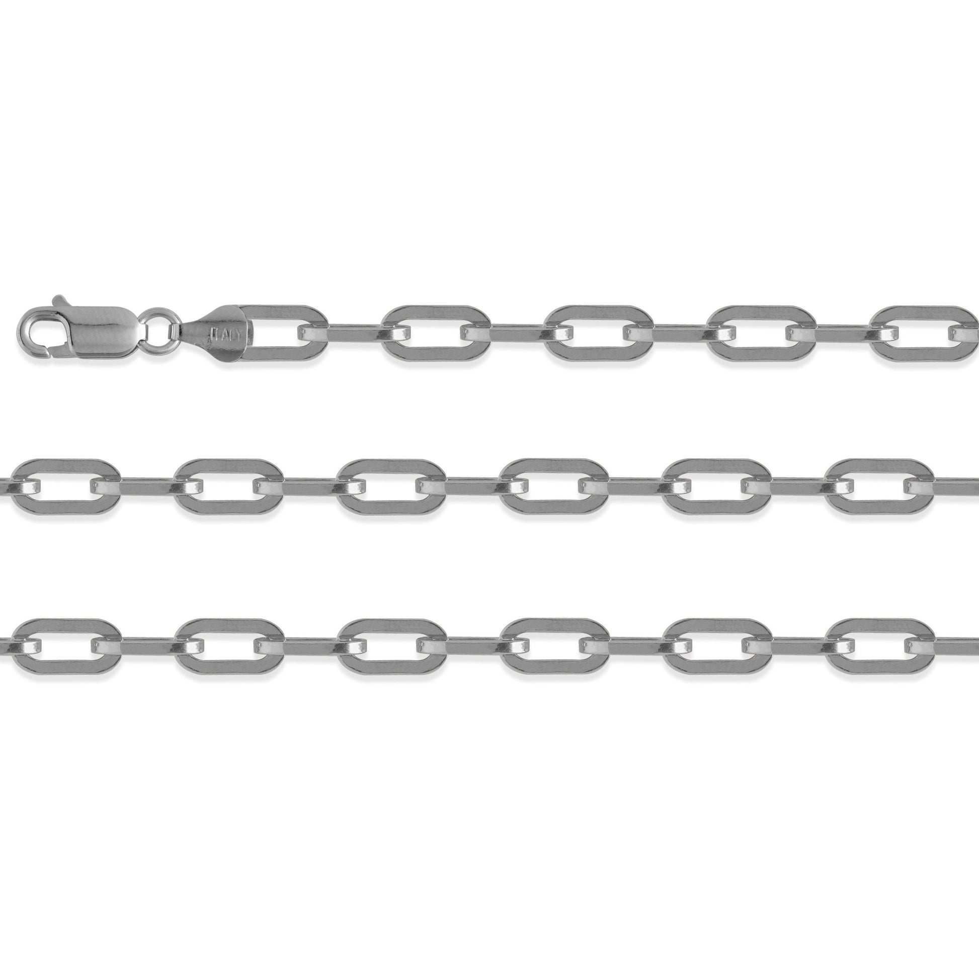 Silver Chain, Bronx G100 L50 cm Silver Plated