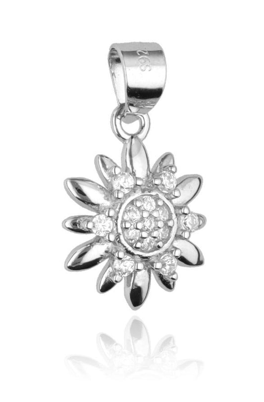 Silver Pendant Flower