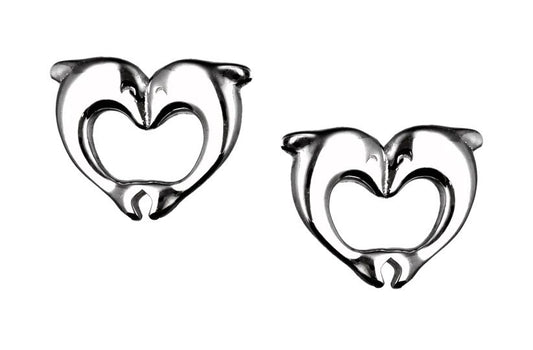 Silver Earrings Heart