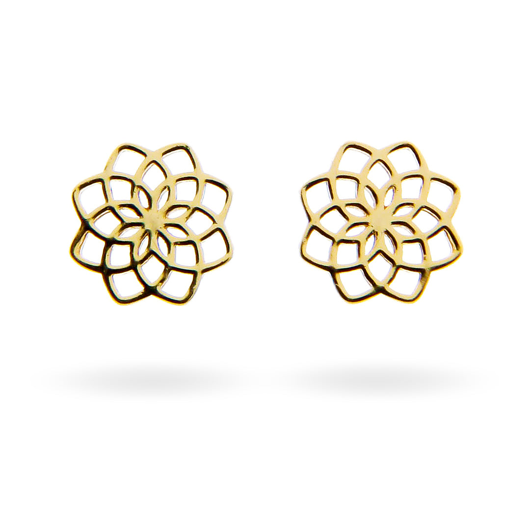 Silver Earrings Gold Plated