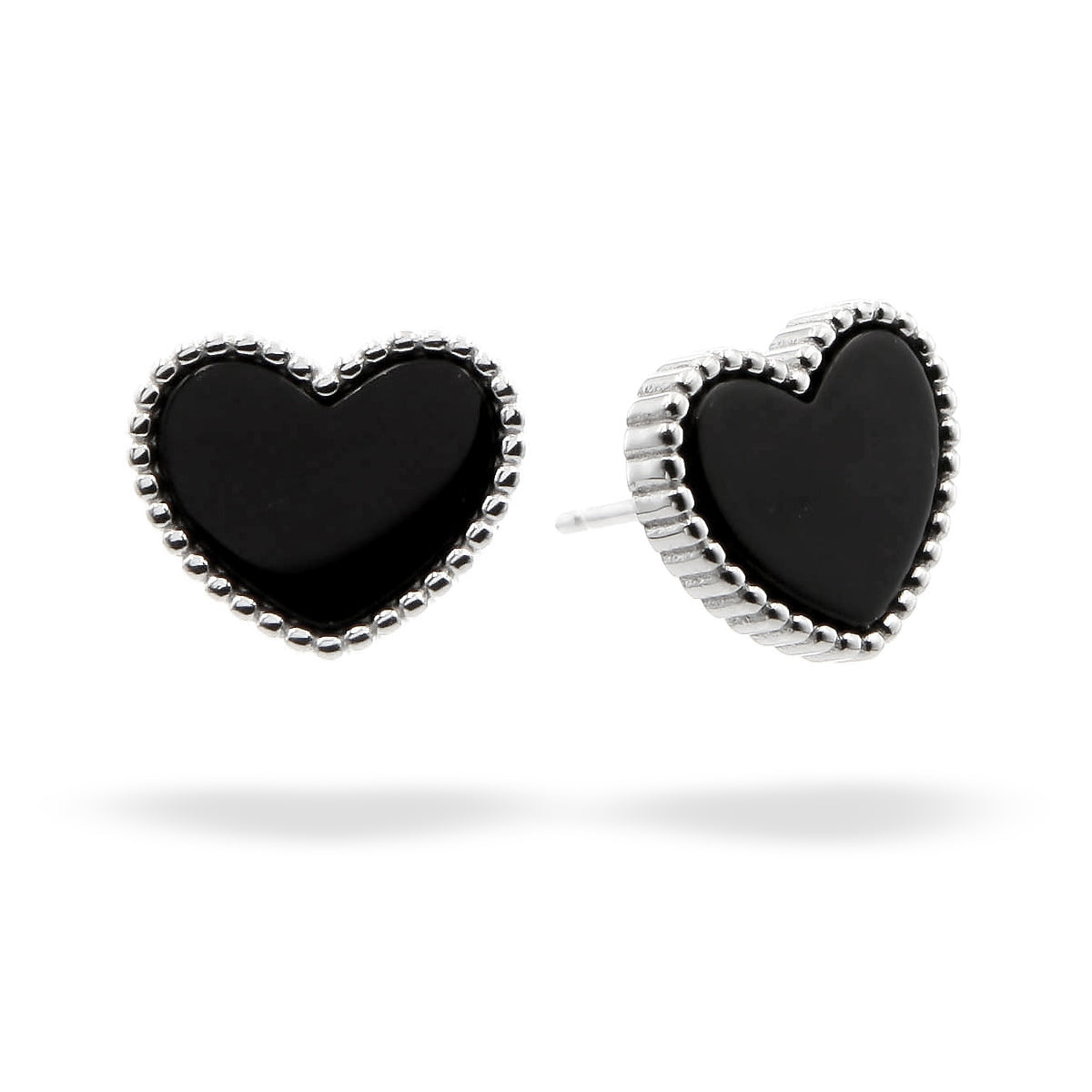 Silver Earrings Heart