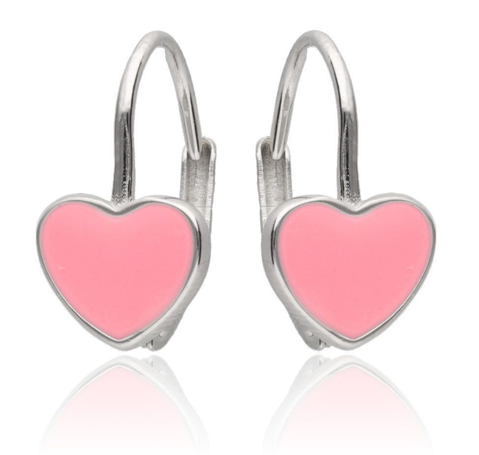 Silver Earrings English Heart