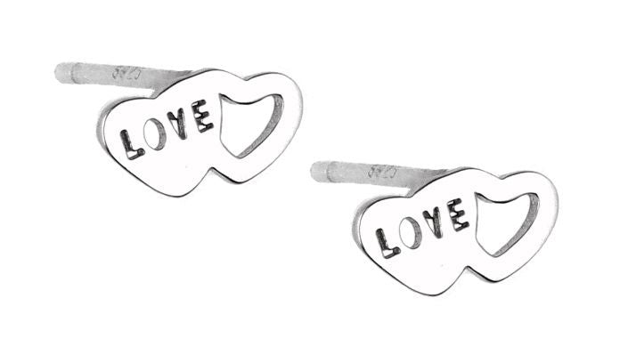 Silver Earrings Heart