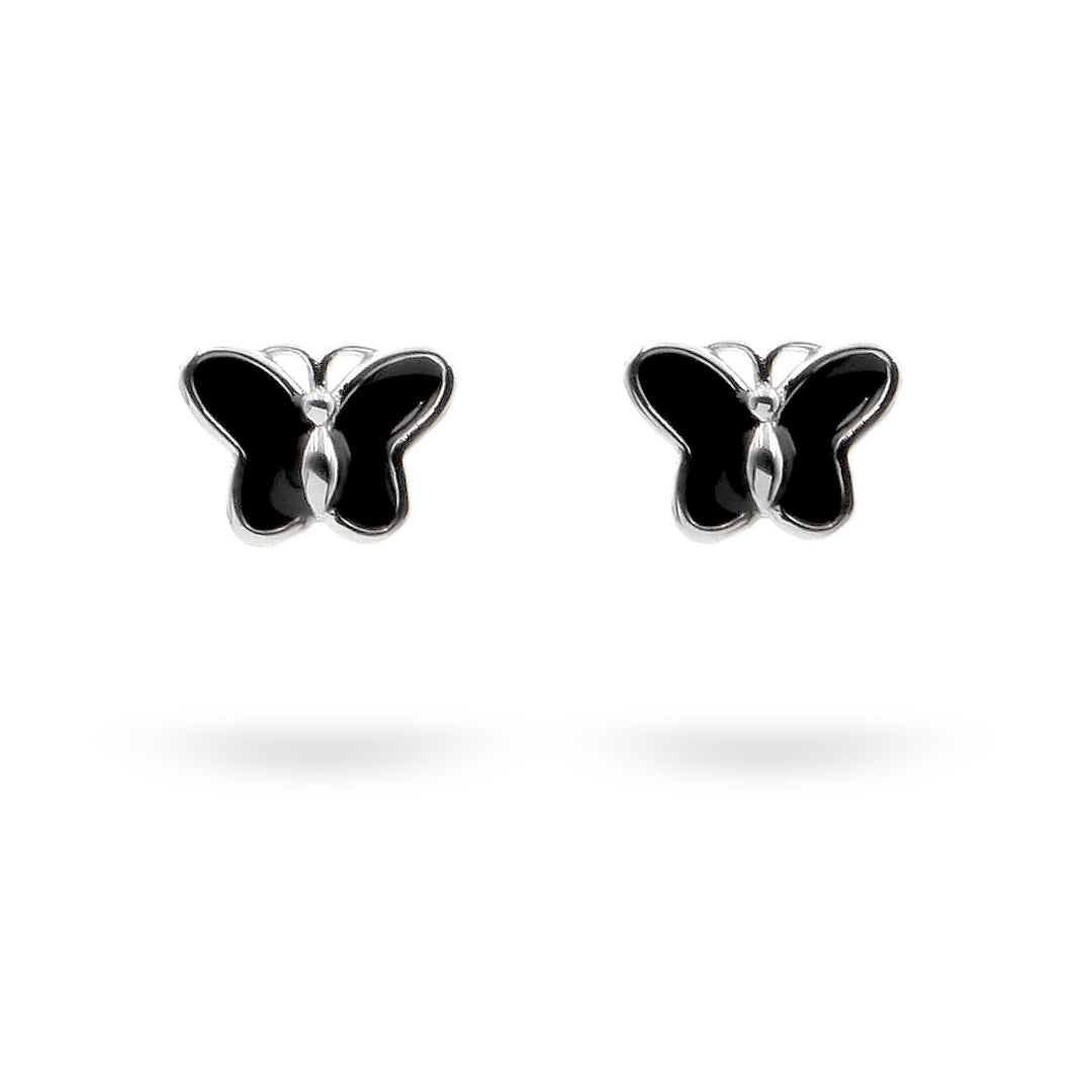 Silver Earrings Butterfly