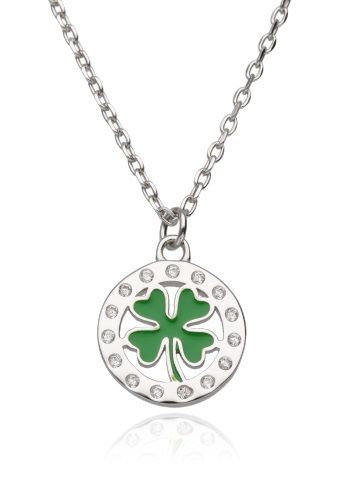 Silver Necklace 43+3 Clover