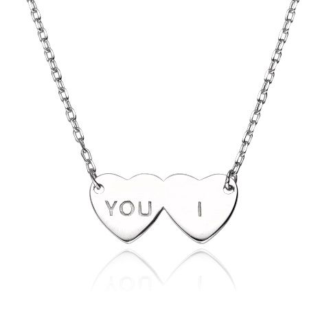 Silver Necklace 43+3 Heart