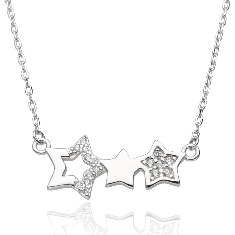 Silver Necklace Length 43+3 Star